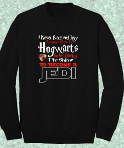 Hogwarts Harry Potter Acceptance Letter To Be Jedi Crewneck Sweatshirt ...