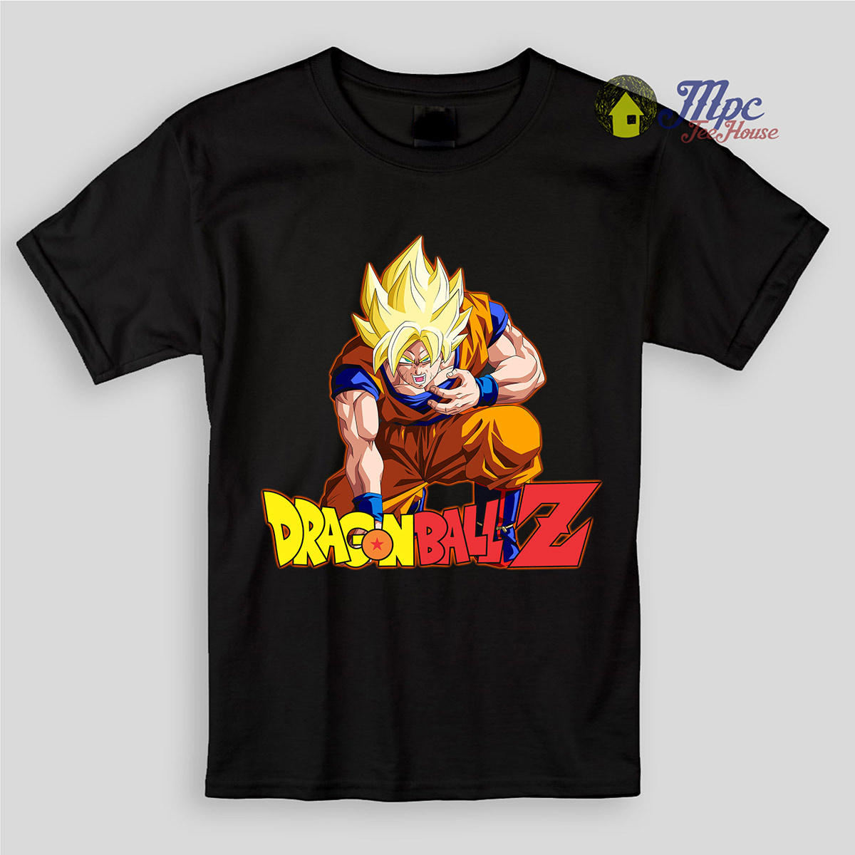 Dragon Ball Z Son Goku Super Saiyan Kids T Shirts | Mpcteehouse: 80s Tees