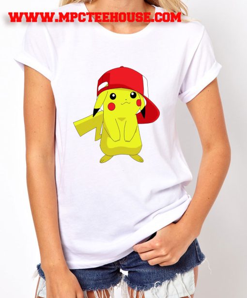 Pokemon Pikachu Ash Wearing T Shirt