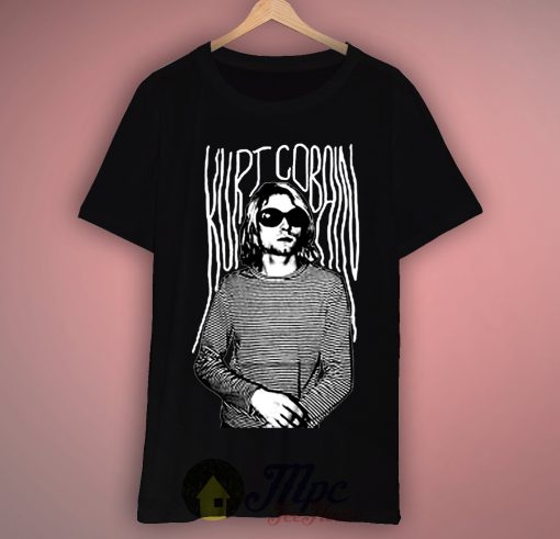 Kurt Cobain Stripes Grunge T Shirt