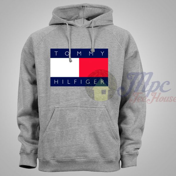 grey hoodie tommy hilfiger