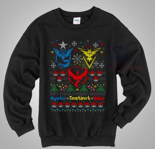 Pokemon Trainer Team Christmas Sweater