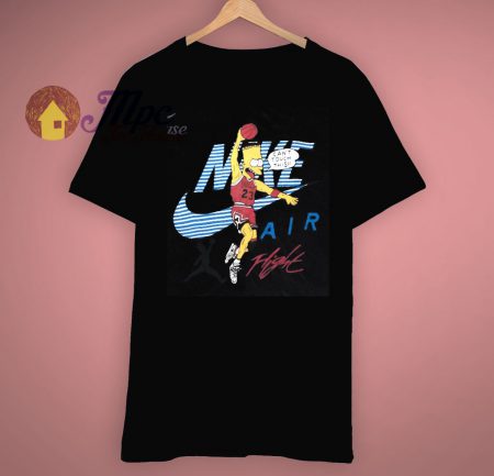 Simpsons Air Bart Michael Jordan Vintage T Shirt - Mpcteehouse