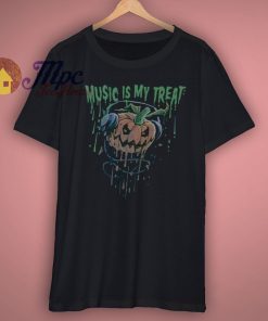 Halloween Liquid Blue Pumpkin Graphic Tee T Shirt