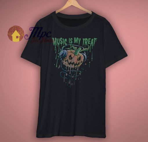 Halloween Liquid Blue Pumpkin Graphic Tee T Shirt