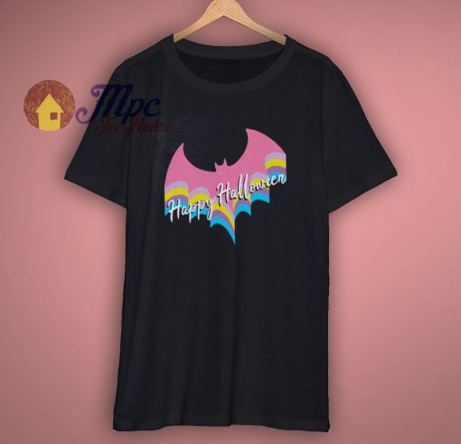 Happy Halloween Colorful Bat T Shirt