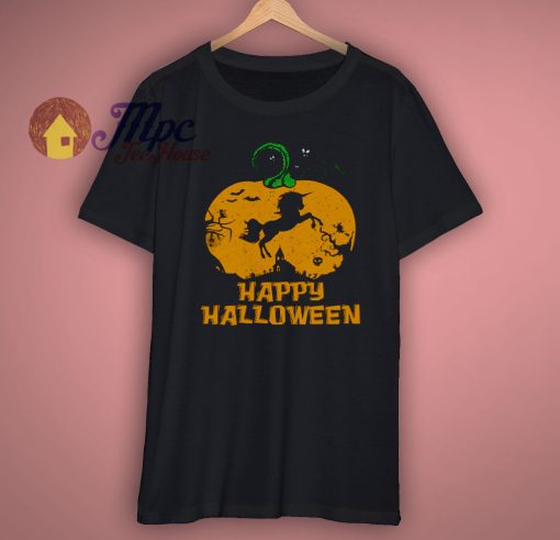 Happy Halloween Unicorn Pumpkin T Shirt