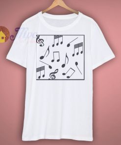 Music art abstract cool edgy print t shirt.