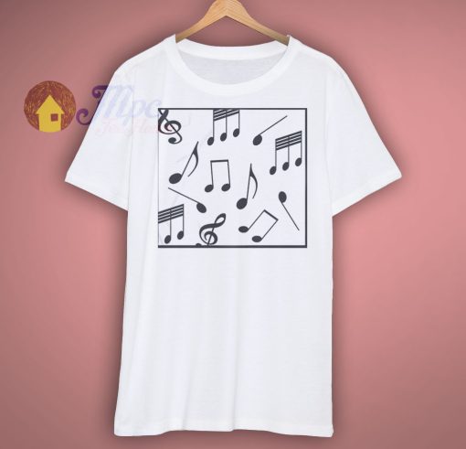 Music art abstract cool edgy print t shirt.