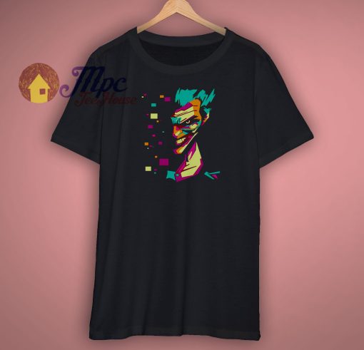 Joker face colorful t shirt