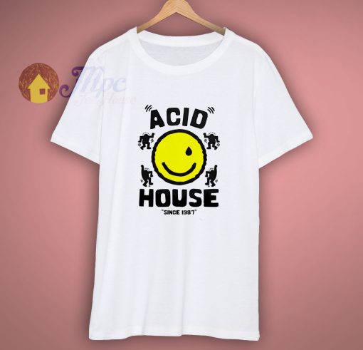 Acid House Smile Funny T Shirt