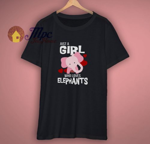 Awesome Just A Girl Who Loves Elephants T-Shirt - mpcteehouse.com