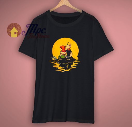 Popeye the Sailor and Little Mermaid Art T Shirt