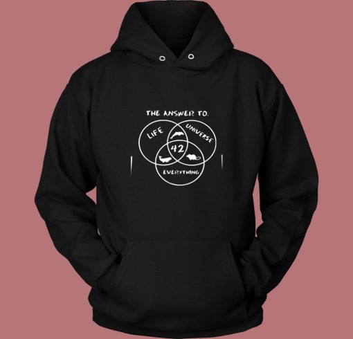 42 The Answer To Life Universe Everything Vintage Hoodie