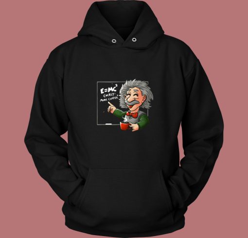 Albert Einstein Physicist Coffee Equation Vintage Hoodie