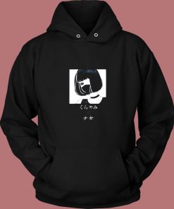 Anime Girl Graphic Vintage Hoodie