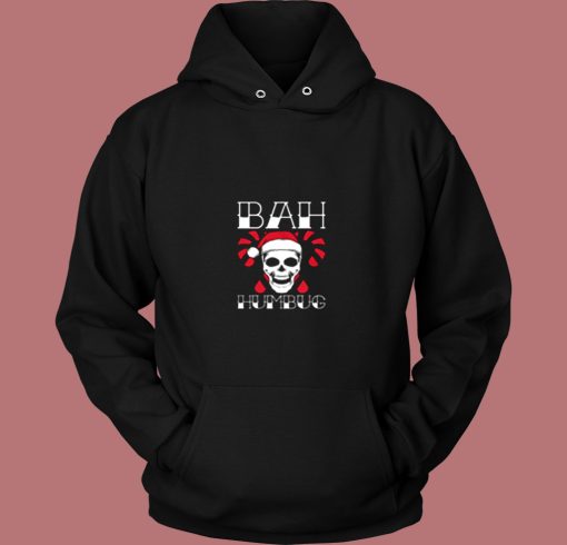 Bah Humbug Skull Vintage Hoodie