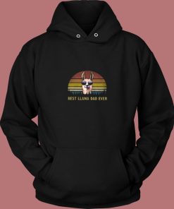 Best Llama Dad Ever Vintage Hoodie