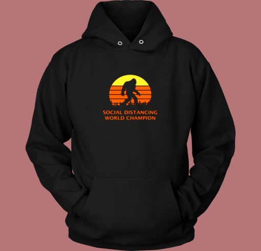 Bigfoot Sasquatch Social World Vintage Hoodie