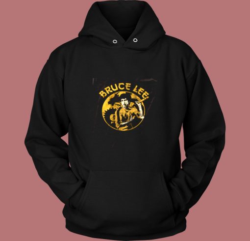 Bruce Lee Circle Dragon Vintage Hoodie