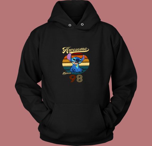 Custom Awesome Since 1980 Stitch Vintage Hoodie