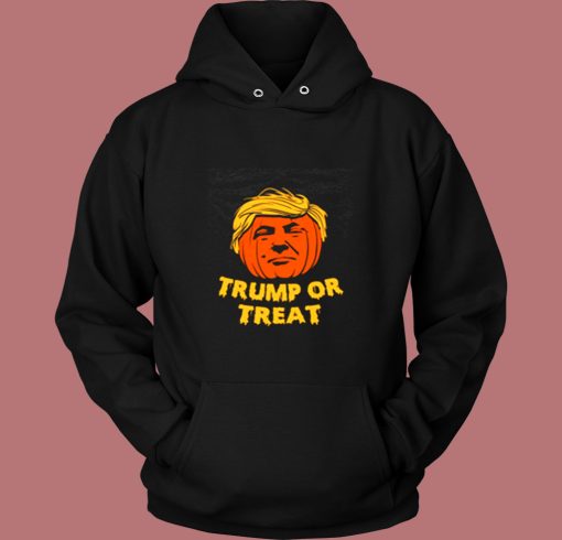 Donald Trump Or Treat Halloween Vintage Hoodie