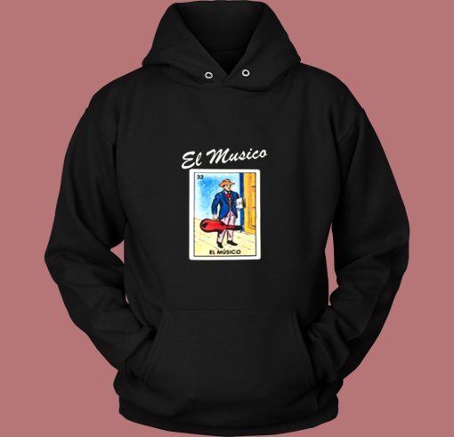 El Musico Loteria Mexican Bingo Vintage Hoodie