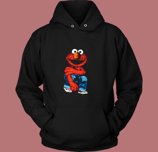 Elmo Sesame Street Cartoon Retro Jim Henson Vintage Hoodie