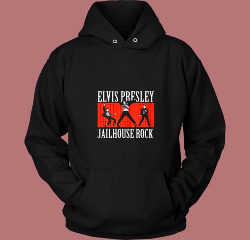 Elvis Presley Jailhouse Rock Logo Official Hoodie Vintage Hoodie