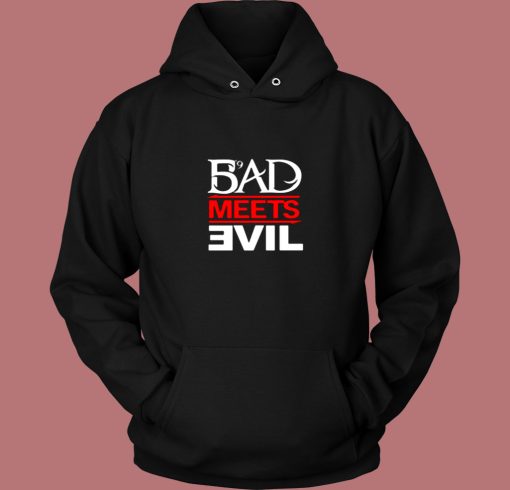 Eminem Rapper Bad Meets Evil Album Vintage Hoodie