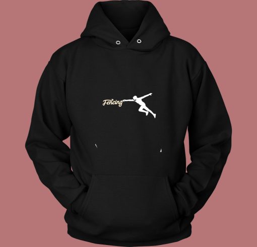 Fencing Sport Epee Foil Saber Lover Vintage Hoodie