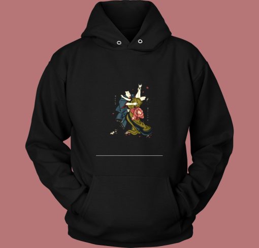 Funny Samurai Dancing Vintage Hoodie