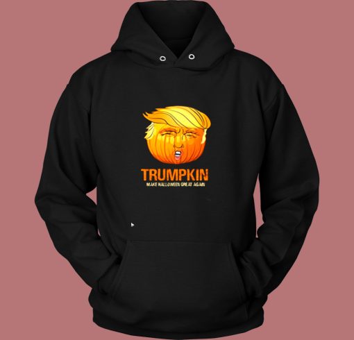 Funny Trump Halloween Trumpkin Vintage Hoodie