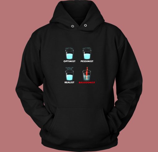 Glass Of Water Bassoonist Bassoon Player Vintage Hoodie