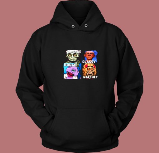 Great Jeff Dunham Characters Savage Classy Rachet Bougie Vintage Hoodie