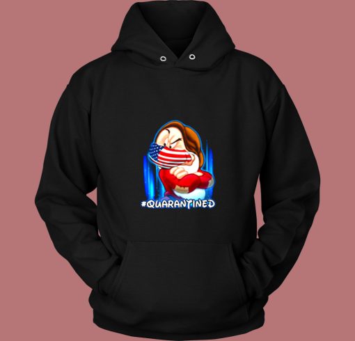 Grumpy Dwarf American Flag Face Mask Vintage Hoodie