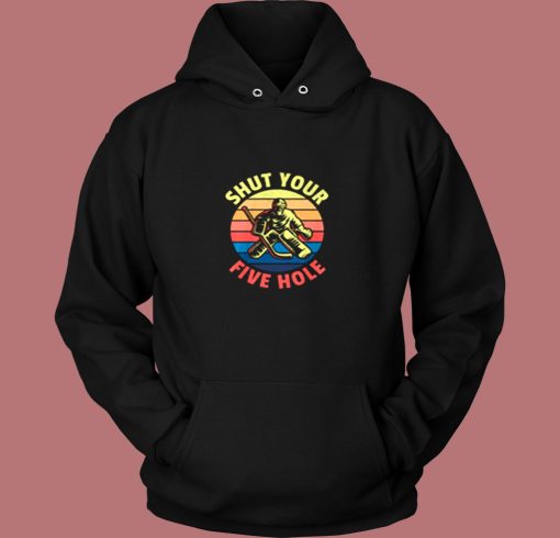 Ice Hockey Sport Game Coach Goaltender Vintage Hoodie