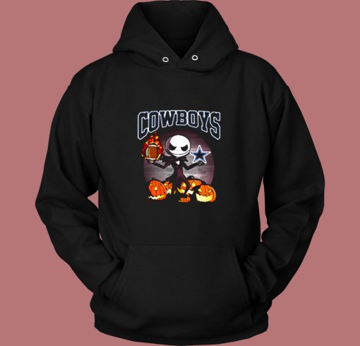 Jack Skellington Dallas Cowboys Funny Vintage Hoodie