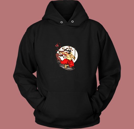 Japanese Samurai Katanas And Tattoos Vintage Hoodie