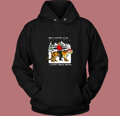 Joe Exotic Tiger King Merry Christmas Vintage Hoodie