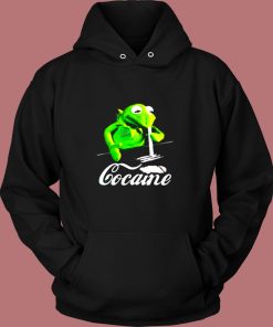 Kermit The Frog Doing Coke Vintage Hoodie