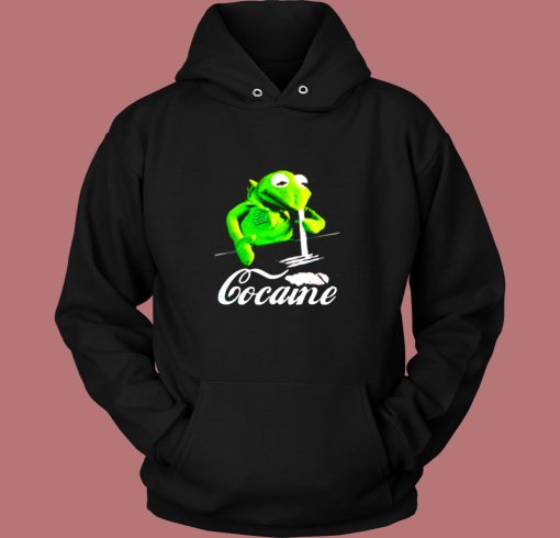 Kermit The Frog Doing Coke Vintage Hoodie