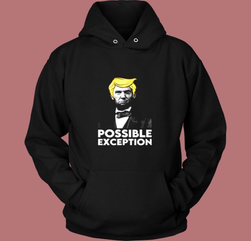 Lincoln Winking With Trump Hair Election Vote Republican Vintage Hoodie