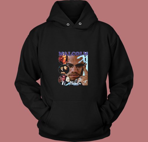 Malcolm X Bootleg Rap Vintage Hoodie