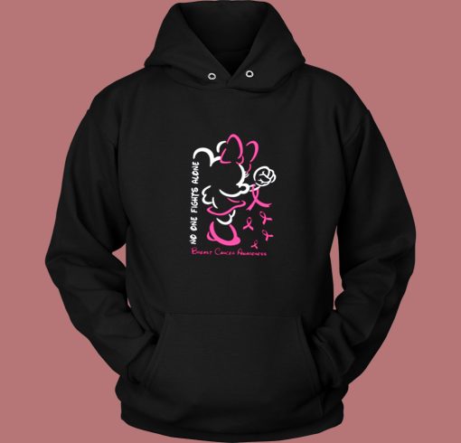 Minnie Breast Cancer Awareness Vintage Hoodie