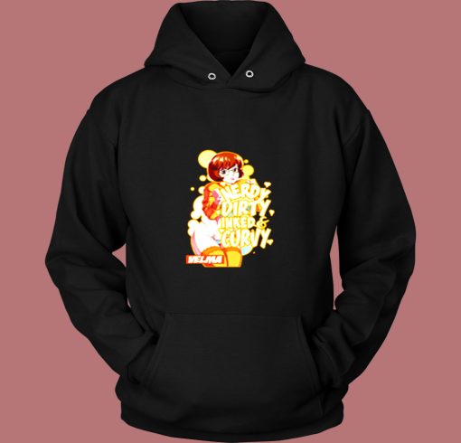 Nerdy Dirty Inked And Curvy Scooby Doo Vintage Hoodie