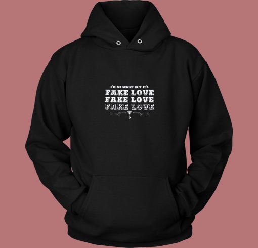 Official Bts Fake Love Album Vintage Hoodie