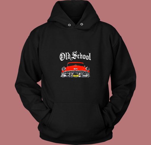 Old School Red Car Vintage Hoodie