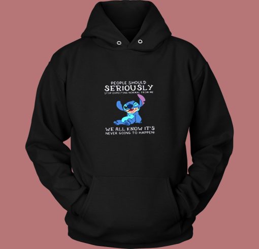 People Should Not Expecting Normal From Me Stitch Vintage Hoodie