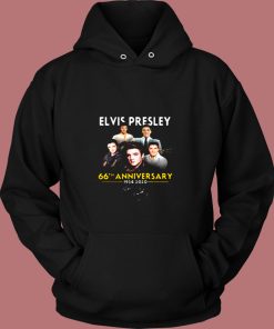 Premium Elvis Presley 66th Anniversary 1975 – 2020 Vintage Hoodie